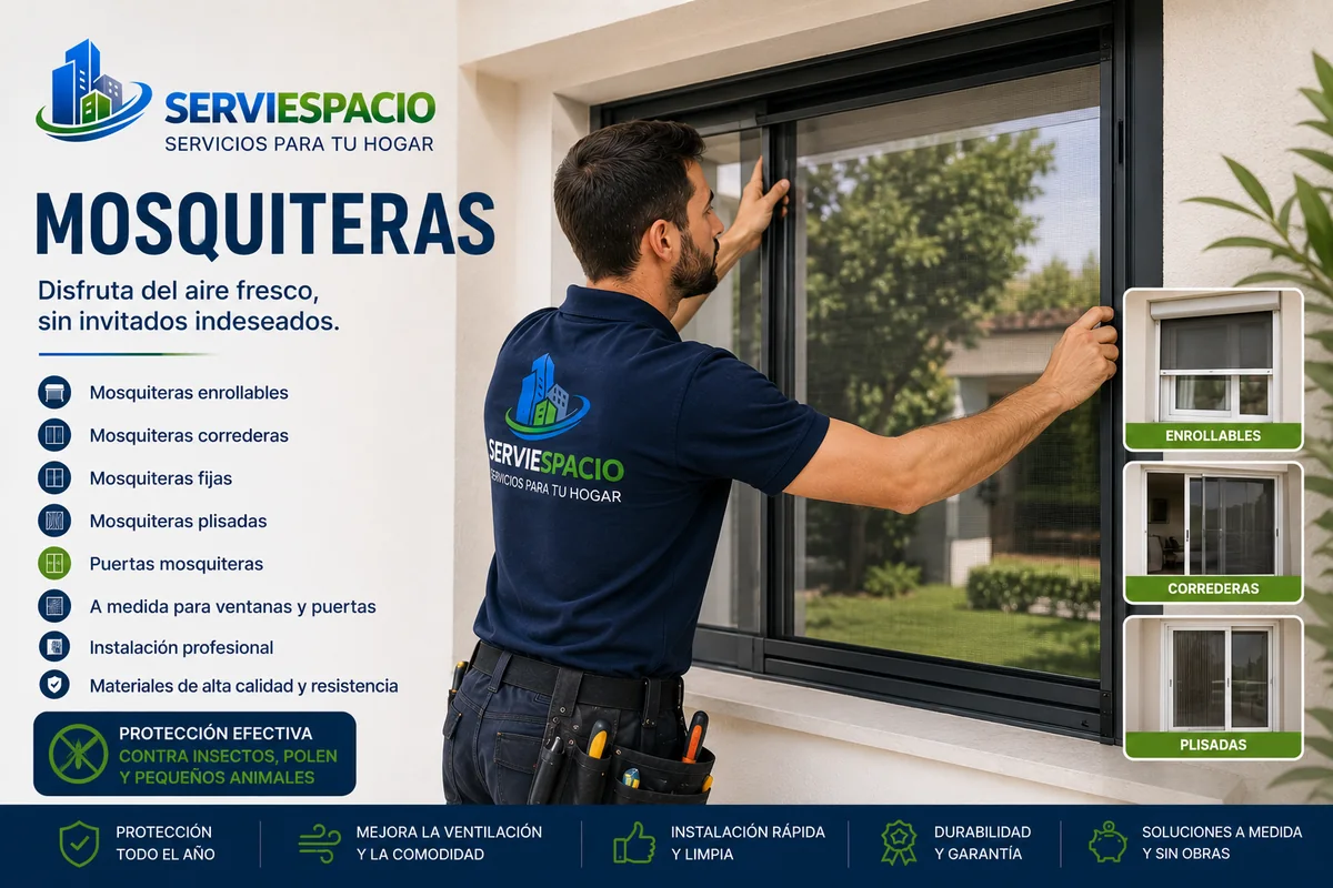 Mosquiteras: trabajos realizados por serviespacio